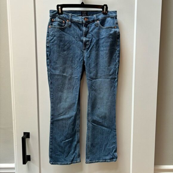 J. Crew Mid-Rise Flare Crop‎ jeans woman’s size 29 - Picture 3 of 5
